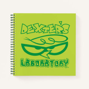 Carnet Logo de la face de laboratoire de Dexter