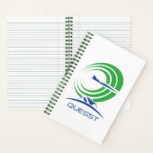 Carnet Logo de la NASA Quesst Supersonic Green Spiral (À l'intérieur)