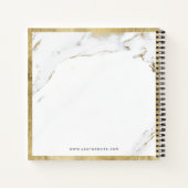 Carnet Logo de la société de luxe en faux or (Dos)