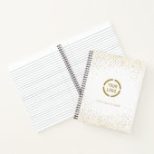 Carnet Logo de la société de parties scintillant en faux  (Intérieur)