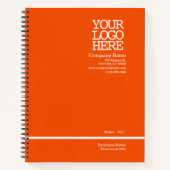 Carnet Logo de la société Modern Orange | Graphique perso (Devant)