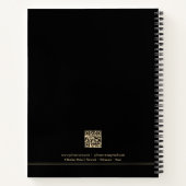 Carnet Logo de la société Professional Black Gold en spir (Dos)