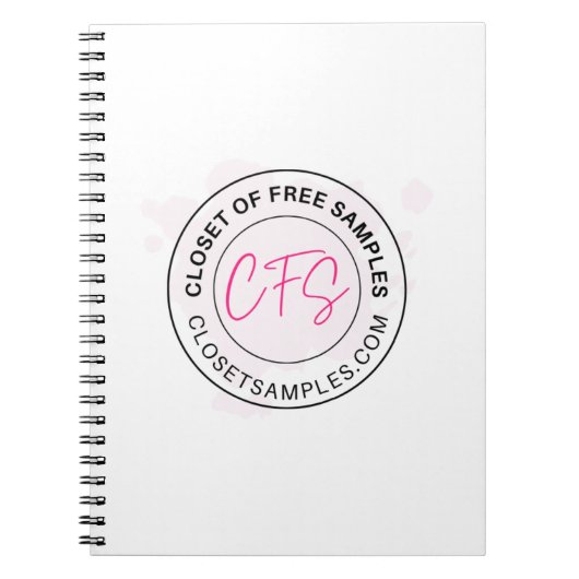 Carnet Logo de l'édition 2021 des échantillons gratuits (Devant)
