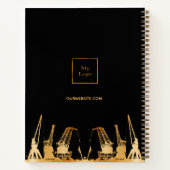 Carnet logo de l'entreprise de grues de construction en o (Dos)