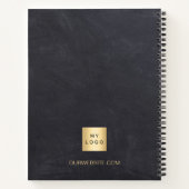 Carnet Logo de l'entreprise en gris tableau (Dos)