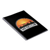 Carnet Logo de Medellin Colombia Sunset Skyline City (Côté Droit)