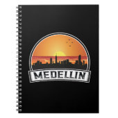 Carnet Logo de Medellin Colombia Sunset Skyline City (Devant)