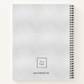 Carnet Logo de monogramme initial pour entreprise (Dos)