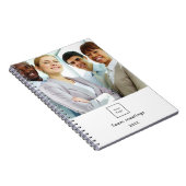Carnet Logo de photo d'entreprise blanc équipe (Côté Droit)