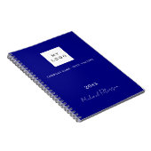 Carnet Logo de société à écriture nom bleu marine (Côté Droit)