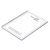Carnet Logo de société moderne promotionnel (Côté gauche)