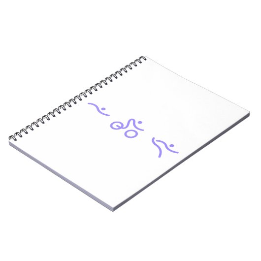 Carnet Logo de Triathlon clair violet (Côté gauche)