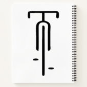 Carnet Logo de vélo minimum Rétro, Cyclisme et Louveur de (Dos)