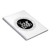 Carnet Logo de votre entreprise & Texte simple et moderne (Côté Droit)