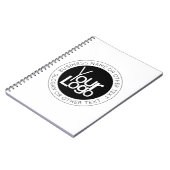 Carnet Logo de votre entreprise & Texte simple et moderne (Côté gauche)