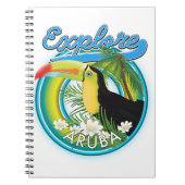 Carnet Logo de voyage Explore Aruba (Devant)