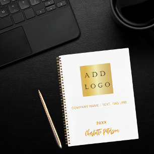 Carnet logo d'entreprise couleur de marque personnalisée 