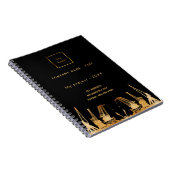 Carnet logo d'entreprise de grues de construction en or n (Côté Droit)