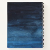 Carnet Logo d'entreprise de la marine moderne Blue Waterc (Dos)