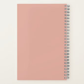Carnet Logo d'entreprise en or rose marqué (Verso)