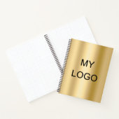 Carnet Logo d'entreprise Gold (Intérieur)