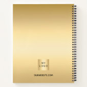 Carnet Logo d'entreprise Gold (Dos)
