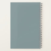 Carnet Logo d'entreprise Gris Ardoise Marqué (Verso)