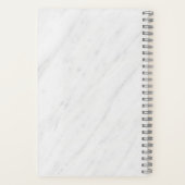Carnet Logo d'entreprise Marbre blanc personnalisé Nom de (Verso)