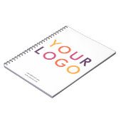 Carnet Logo d'entreprise minimaliste blanc (Côté gauche)