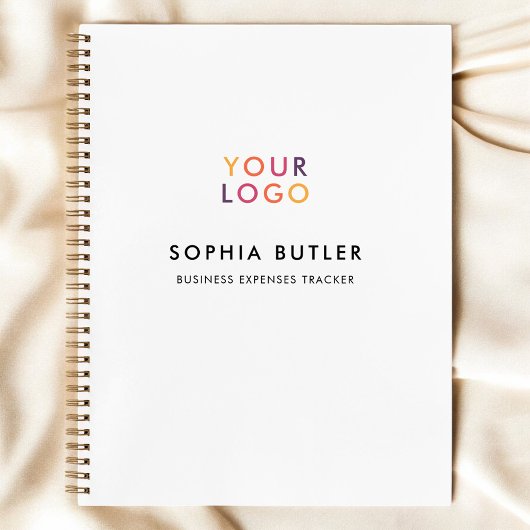 Carnet Logo d'entreprise Minimaliste Blanc