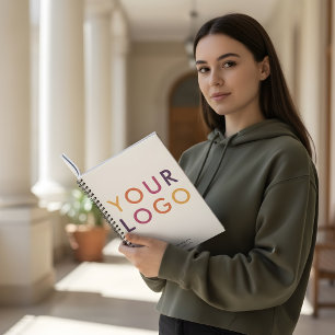 Carnet Logo d'entreprise minimaliste blanc