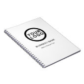 Carnet Logo d'entreprise Moderne Blanc (Côté Droit)