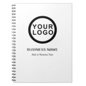 Carnet Logo d'entreprise Moderne Blanc (Devant)