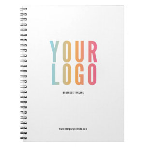 Carnet Logo d'entreprise moderne Blanc promotionnel