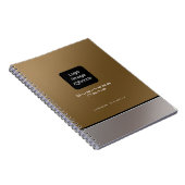 Carnet Logo d'entreprise moderne Brown (Côté Droit)