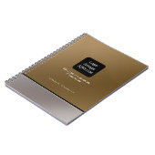 Carnet Logo d'entreprise moderne Brown (Côté gauche)