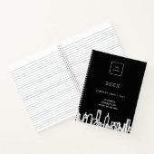 Carnet Logo d'entreprise moderne de ville en noir et blan (Intérieur)
