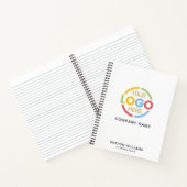 Carnet Logo d'entreprise moderne Noir Blanc Monogramme in (Intérieur)