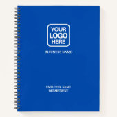 Carnet Logo d'entreprise moderne professionnel bleu (Devant)