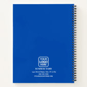 Carnet Logo d'entreprise moderne professionnel bleu (Dos)