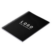 Carnet Logo d'entreprise noir (Côté gauche)