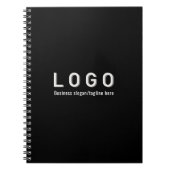 Carnet Logo d'entreprise noir (Devant)