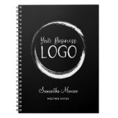 Carnet Logo d'entreprise noir et blanc Réunion (Devant)