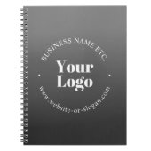 Carnet Logo d'entreprise ou design & texte modifiable (Devant)