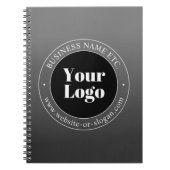 Carnet Logo d'entreprise ou design & texte modifiable (Devant)