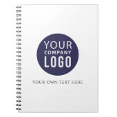 Carnet logo d'entreprise personnalisé (Devant)