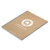 Carnet Logo d'entreprise personnalisé et style Kraft text (Côté gauche)