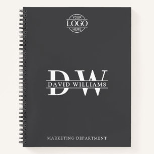 Carnet Logo d'entreprise personnalisé & Monogramme de mar