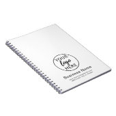 Carnet Logo d'entreprise personnalisé Office moderne (Côté Droit)