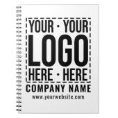 Carnet Logo d'entreprise personnalisé pour société modern (Devant)